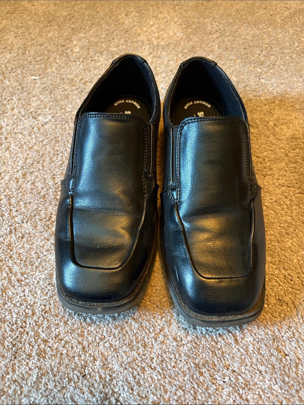 Sonoma Black Boys Slip-On Dress Shoes